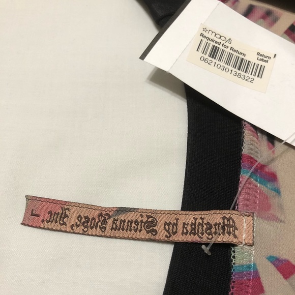 Mushka by Sienna Rose L/S Multicolor Retro Print Groovy Scoop Neck Dress - Large - Picture 6 of 7